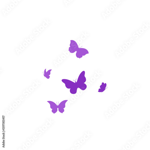 World lupus day awareness Month with purple butterflies