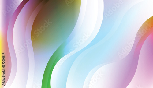 Futuristic Color Design Geometric Wave Shape. For Flyer, Brochure, Booklet And Websites Design Vector Illustration with Color Gradient.