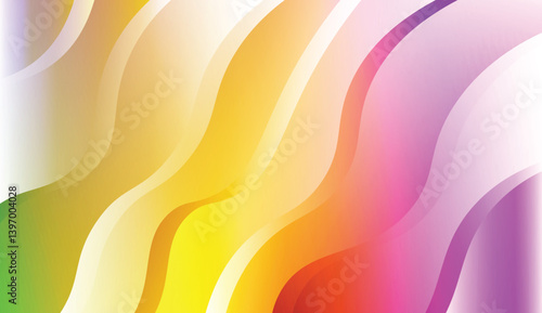 Modern Wavy Background. For Creative Templates, Cards, Color Covers Set. Vector Illustration with Color Gradient.