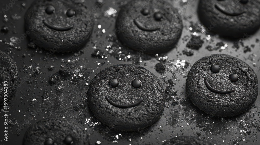 Smiling Cookie Crumbs Tiny cookie crumbs with smiling faces scattered on a clean solidcolored surface Photography copyspace Charcoal Grey Chrome A sleek dark grey paired with reflective chrome for a. Smiling Cookie Crumbs Tiny cookie crumbs with smiling faces scattered on a clean solidcolored surface Photography copyspace Charcoal Grey Chrome A sleek dark grey paired with reflective chrome for a.