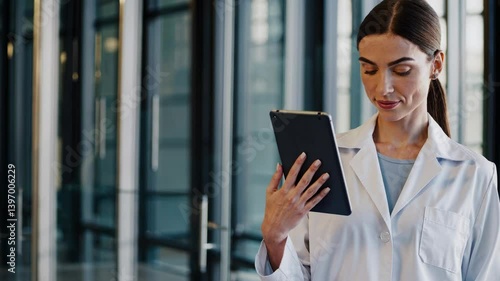 The Professional Woman with Tablet