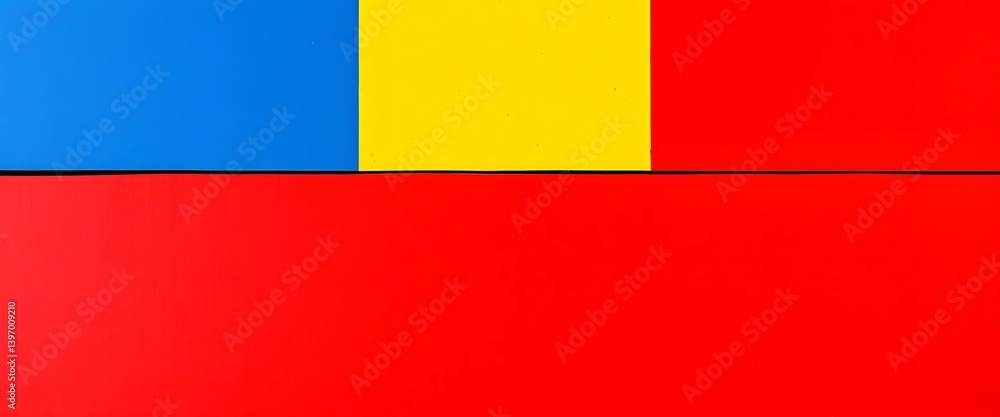 Naklejka premium Vibrant color block abstract background image modern minimalist design