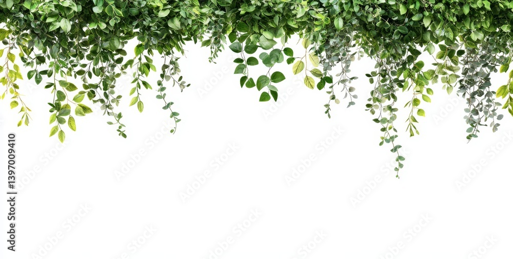 Exotic liana branches: Wild rainforest vines, jungle liana climbing plants with leaves, isolated in a modern illustration set, and tropical hanging vines Exotic liana branches: Wild rainforest vines, jungle liana climbing plants with leaves, isolated in a modern illustration set, and tropical hanging vines