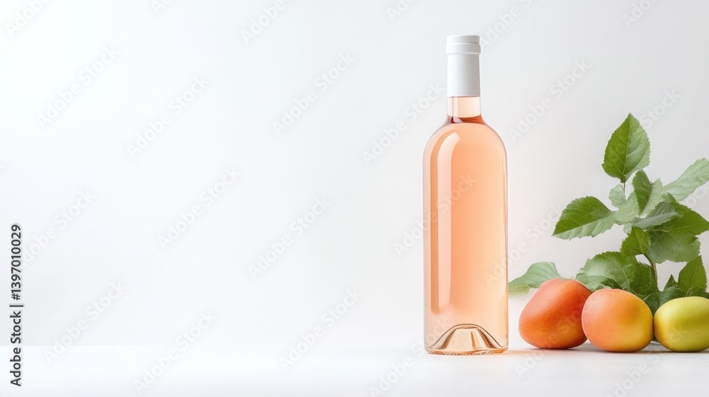 Elegant Ros? Wine Bottle Elegant Ros? Wine Bottle