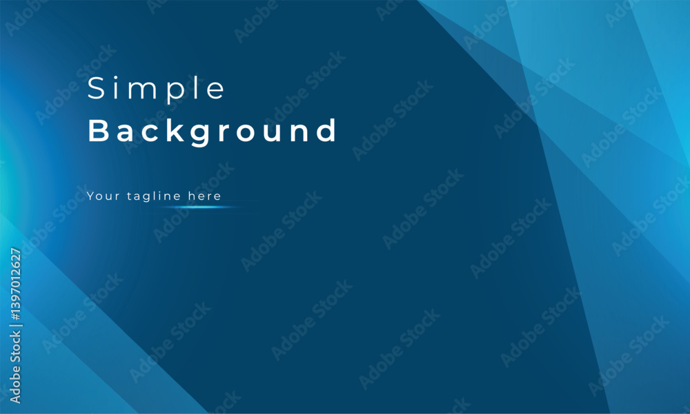 Clean Minimalist Foundation, A Blue Gradient Canvas with Scattered Geometric Shapes Captures Simplicity, Elegance, and Versatile Modern Design