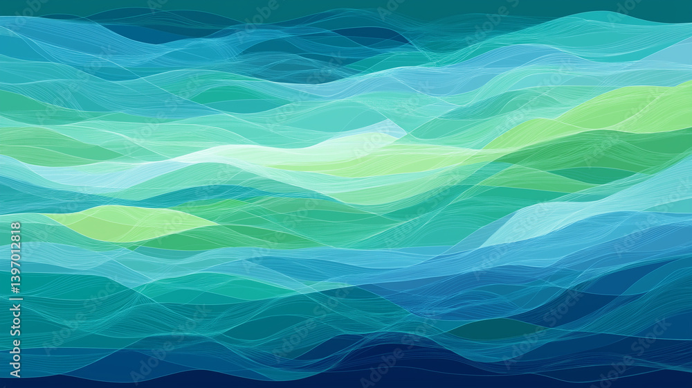 Abstract depiction of flowing water elegantly merging movement and art for a serene visual experience Abstract depiction of flowing water elegantly merging movement and art for a serene visual experience