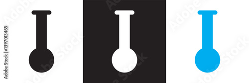 Laboratory icon .Design for decoration, sticker, icon, etc. Vector illustration. isolated on white and black background. EPS 10