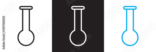 Laboratory icon .Design for decoration, sticker, icon, etc. Vector illustration. isolated on white and black background. EPS 10