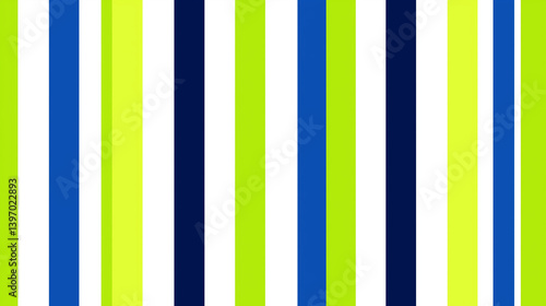 Stripes in alternating bold colors like cobalt blue deliver a striking contrast for dynamic design