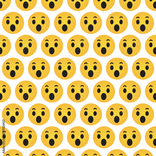 seamless pattern with funny faces