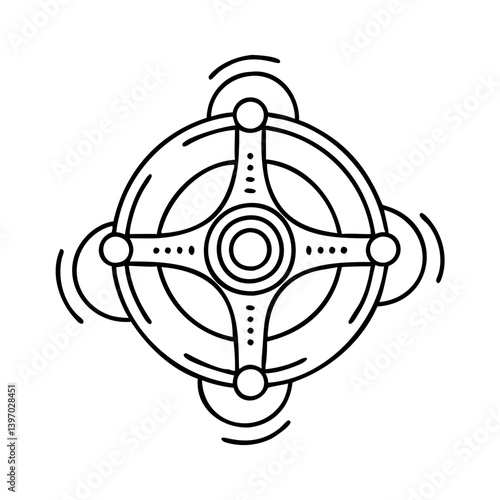 spinner icon, spinner vector illustration-simple illustration of spinner, perfect for spinner logos and icons