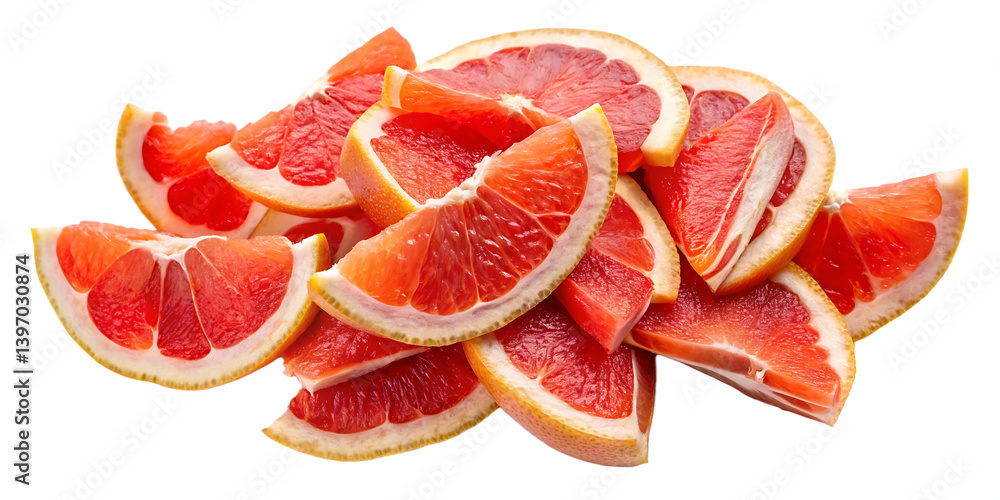 slice of red grapefruit slice of red grapefruit