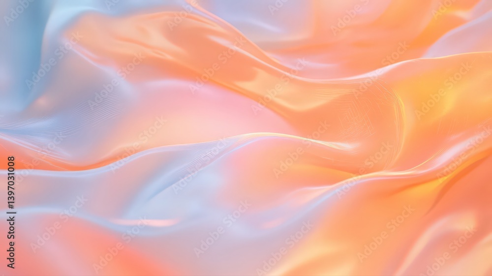 Obraz premium Pastel Fabric Texture with Soft Waves and Subtle Sparkle