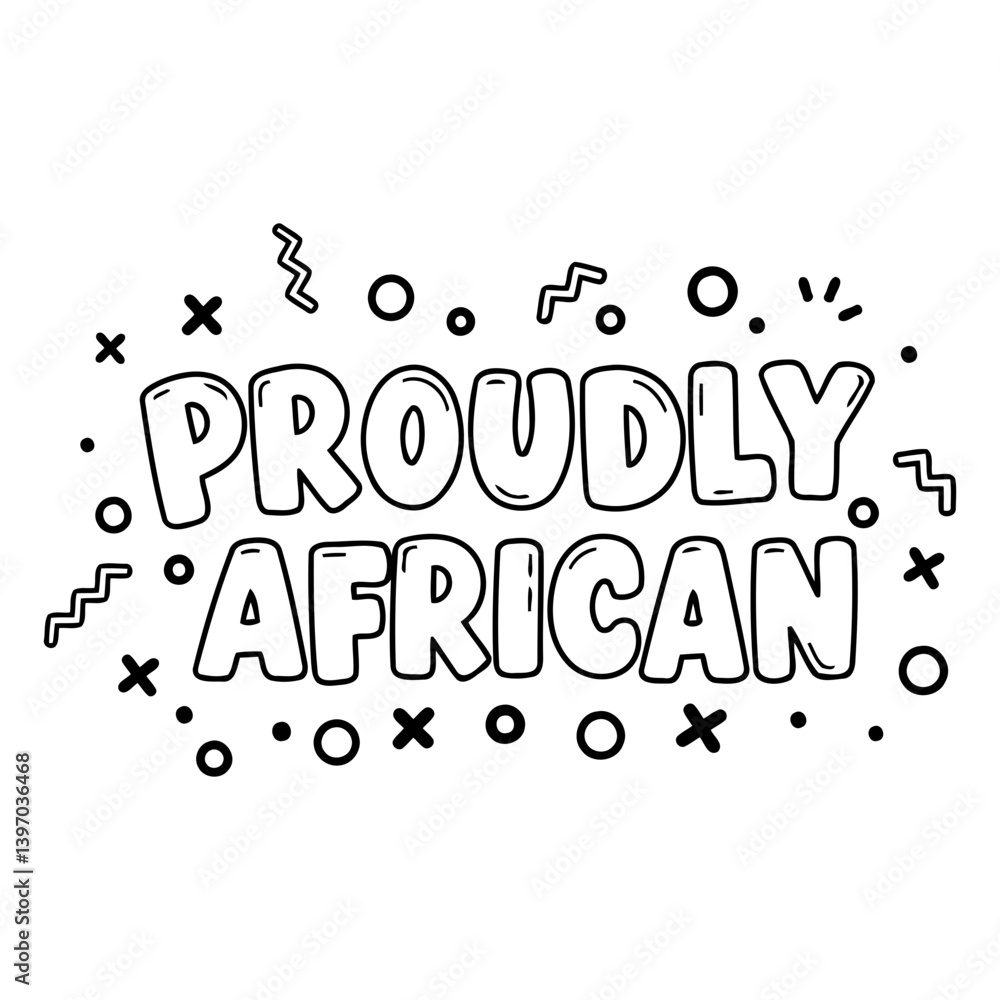 Fototapeta premium Bold, graphic Proudly African design