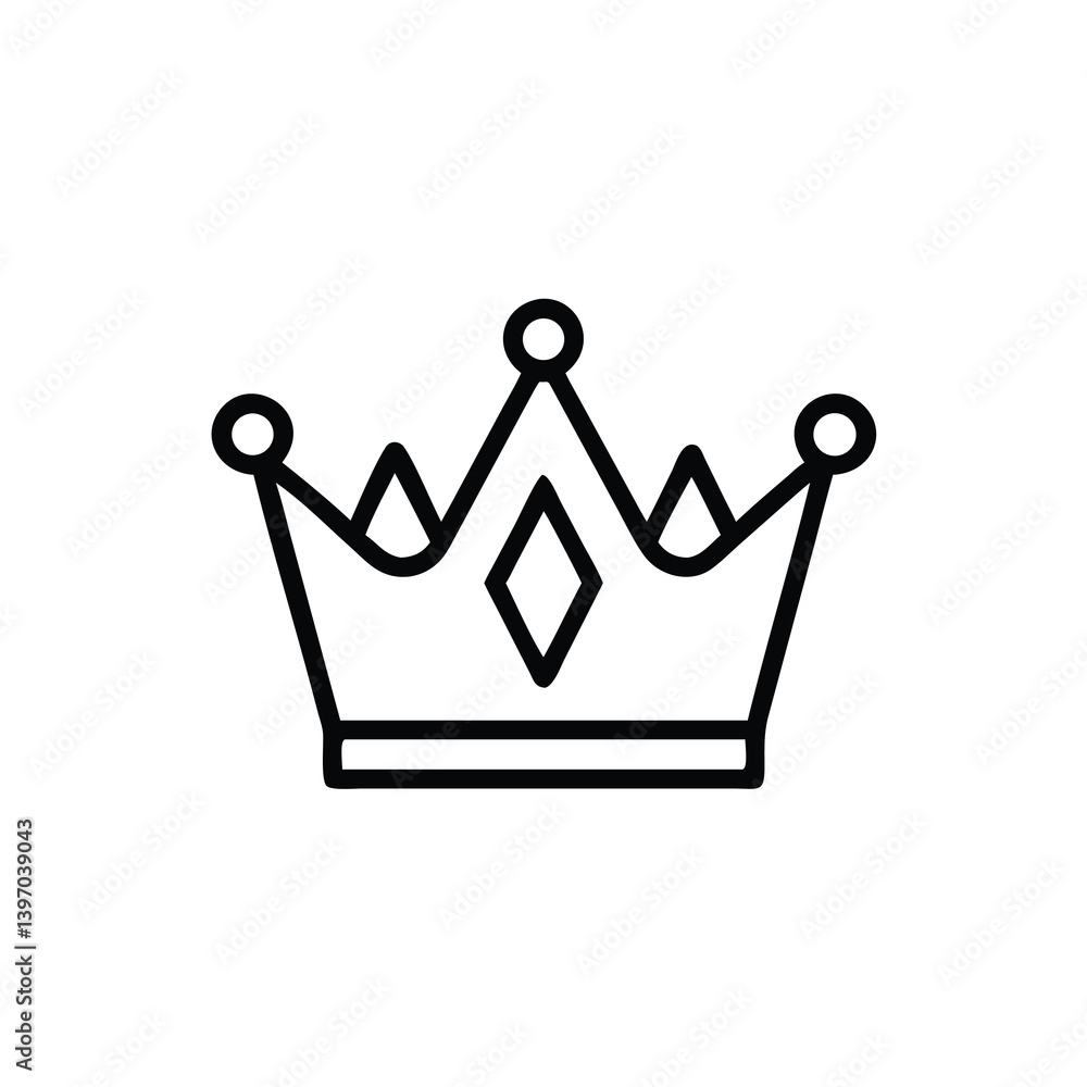 Simple Crown Icon Vector Line Art Design Illustrating Royalty And Leadership Suitable For Print And Digital Media Projects Simple Crown Icon Vector Line Art Design Illustrating Royalty And Leadership Suitable For Print And Digital Media Projects