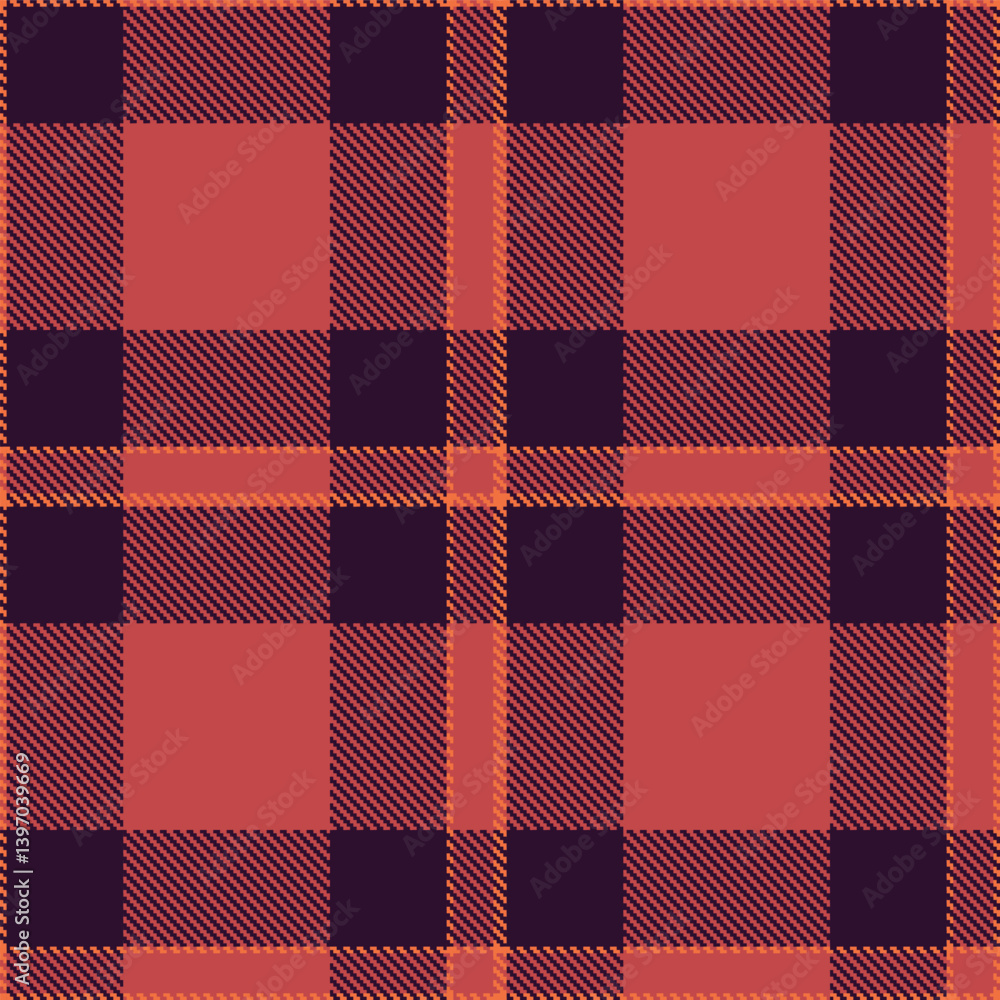 Bright orangish Tartan patterns fabric texture. Elegant Metallic eggplant Seamless Tartan Bright orangish Tartan patterns fabric texture. Elegant Metallic eggplant Seamless Tartan