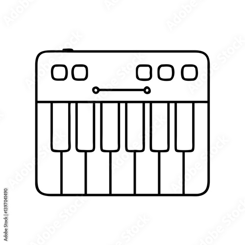 midi controller icon, midi controller vector illustration-simple illustration of midi controller, perfect for midi controller logos and icons