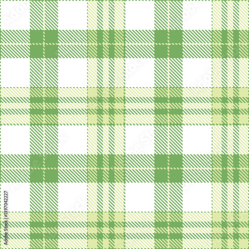 Plaid pattern seamless. Highland dull green & Fire light khaki Tartan Textile Design. 
