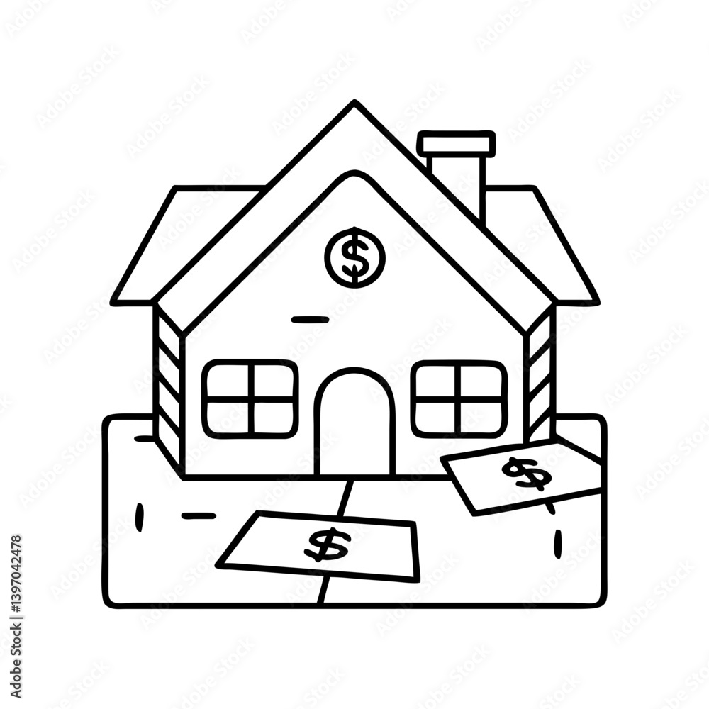 monopoly house icon, monopoly house vector illustration-simple illustration of monopoly house, perfect for monopoly house logos and icons