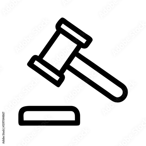 Judicial Gavel on Neutral Background for Law Websites, Legal Blogs, Justice Awareness Campaigns, and Court Procedure Education