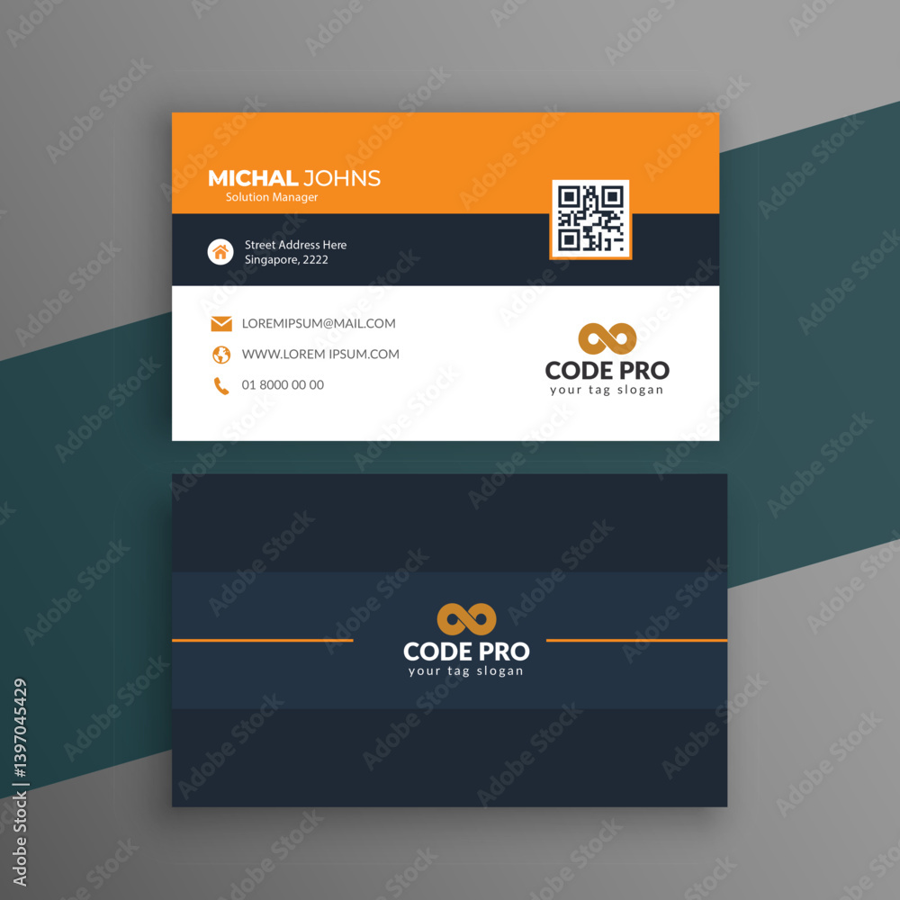 Fototapeta premium modern business card design template