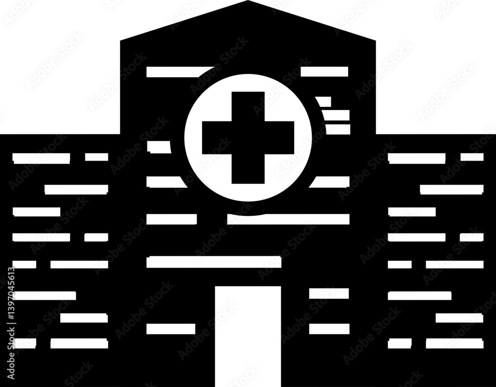Obraz premium hospital icon