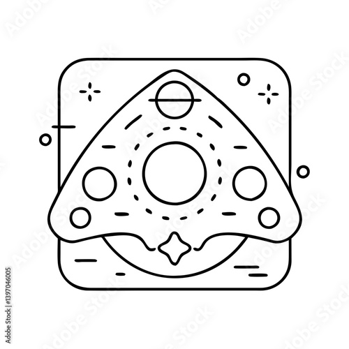 ouija board icon, ouija board vector illustration-simple illustration of ouija board, perfect for ouija board logos and icons