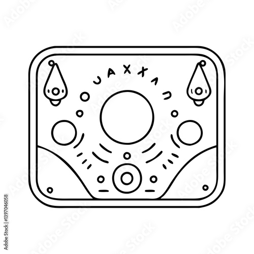 ouija board icon, ouija board vector illustration-simple illustration of ouija board, perfect for ouija board logos and icons