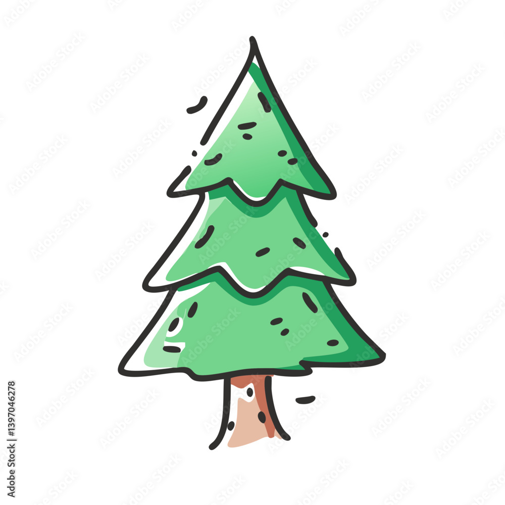 fir tree icon, fir tree vector illustration-simple illustration of fir tree, perfect for fir tree logos and icons fir tree icon, fir tree vector illustration-simple illustration of fir tree, perfect for fir tree logos and icons