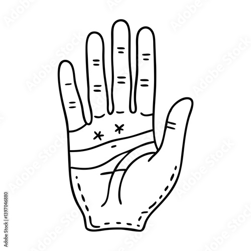 palm reading hand icon, palm reading hand vector illustration-simple illustration of palm reading hand, perfect for palm reading hand logos and icons