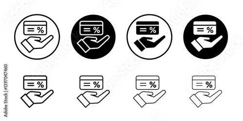 Loyalty program icon Flat fill set collection