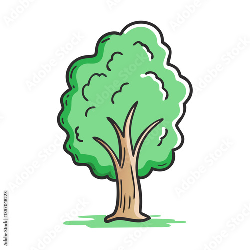 poplar tree icon, poplar tree vector illustration-simple illustration of poplar tree, perfect for poplar tree logos and icons