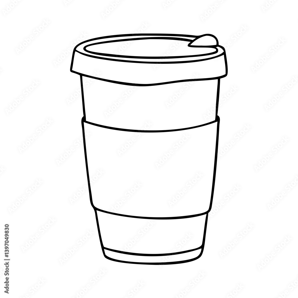 plain coffee cup icon, plain coffee cup vector illustration-simple illustration of plain coffee cup, perfect for plain coffee cup logos and icons
