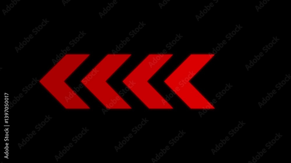 Right-directional arrow loop animation. Animated arrows for the overlay ...
