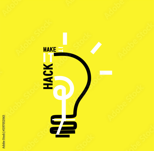 Hack It Make It Design symbolizes light in darkness—inspired by a round lamp’s silhouette. It represents courage, pushing forward without fear of failure. Success starts with belief!
