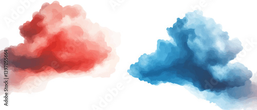 Abstract cloud vector illustration background
