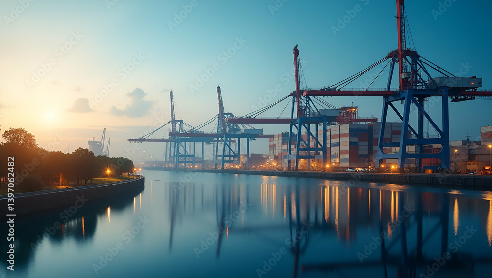 Fototapeta premium Depict photo stock visuals that capture economic protectionism through domestic market fortification policy interventions and industrial self reliance imagery. in Photo Stock Concept and empty spac