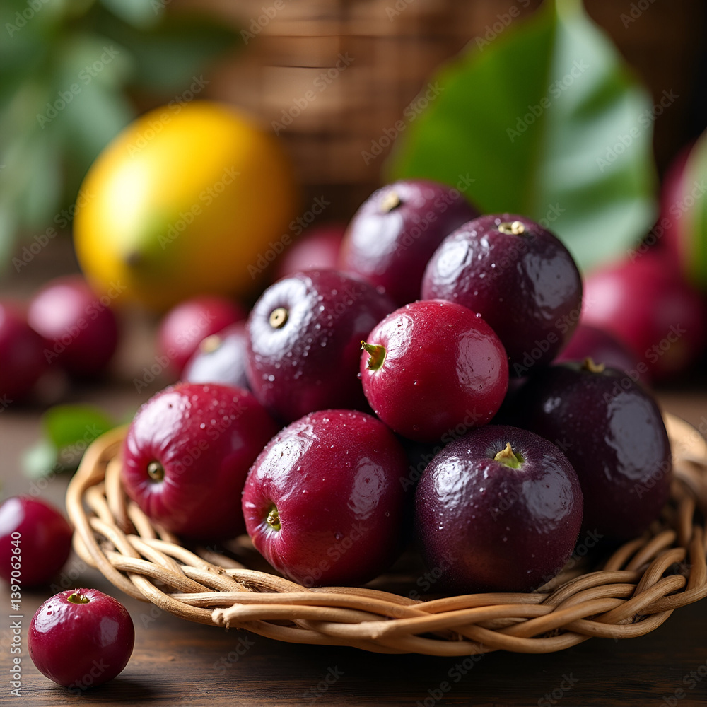 plums in basket plums in basket