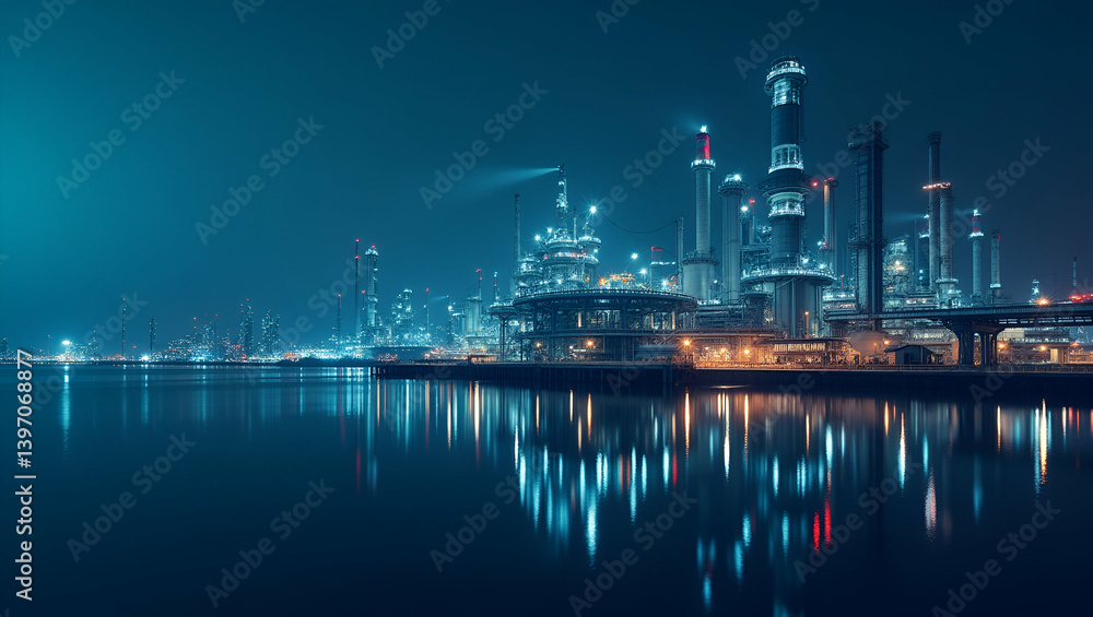 Advanced Crude Oil Refining: Maximizing Yield & Quality with Innovative Technologies - Photo Stock Concept Advanced Crude Oil Refining: Maximizing Yield & Quality with Innovative Technologies - Photo Stock Concept