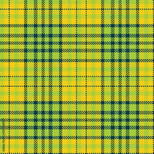 Dark snot green Seamless Tartan with Highland dark blue grey accents Textile Design