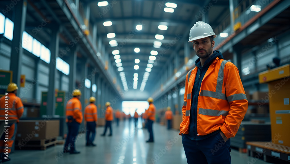 High Definition Image of Industrial Accident Prevention: Professionals with Advanced Safety Gear and Protocols to Mitigate Workplace Hazards - Empty Space for Text High Definition Image of Industrial Accident Prevention: Professionals with Advanced Safety Gear and Protocols to Mitigate Workplace Hazards - Empty Space for Text