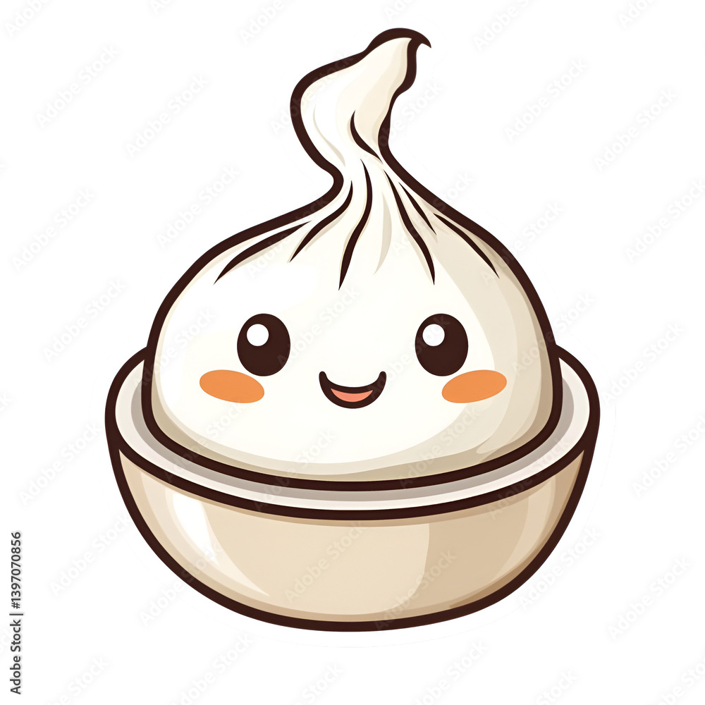 Delicious dumpling feast asian cuisine food illustration whimsical style close-up view culinary delight Delicious dumpling feast asian cuisine food illustration whimsical style close-up view culinary delight