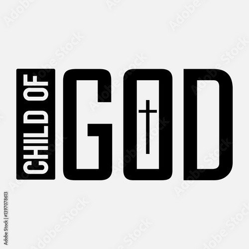 Child of god, Christian Men's Front and Back SVG Designs