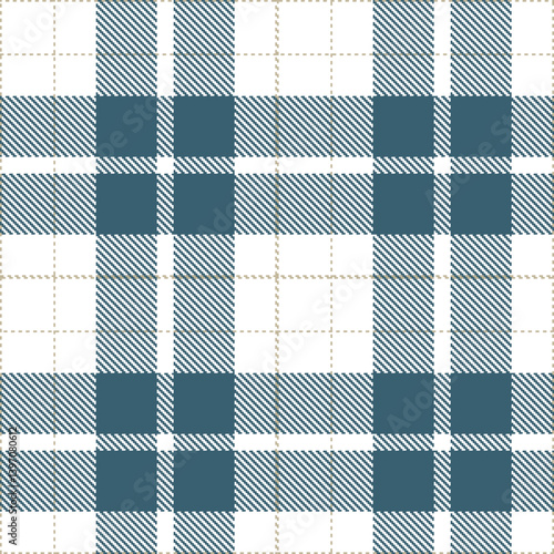 Traditional white Tartan patterns fabric texture. Elegant Muted putty Seamless Tartan