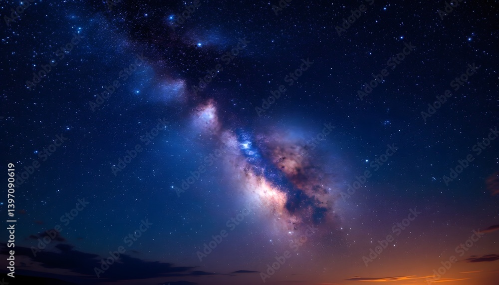 Fototapeta premium The Milky Way Galaxy at Night