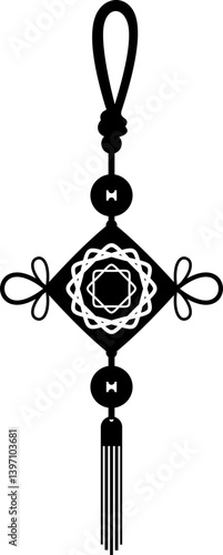 Lunar New Year Hanging Ornament Silhouette