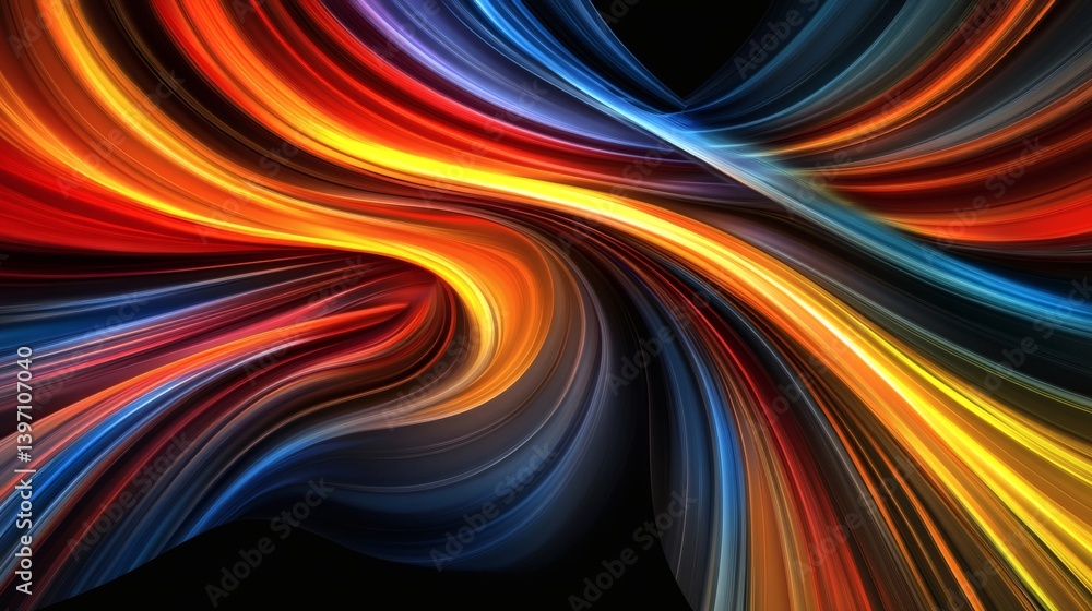 A vibrant abstract swirl of dynamic flowing colors. A vibrant abstract swirl of dynamic flowing colors.