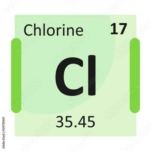Chlorine Bold Black Icon
