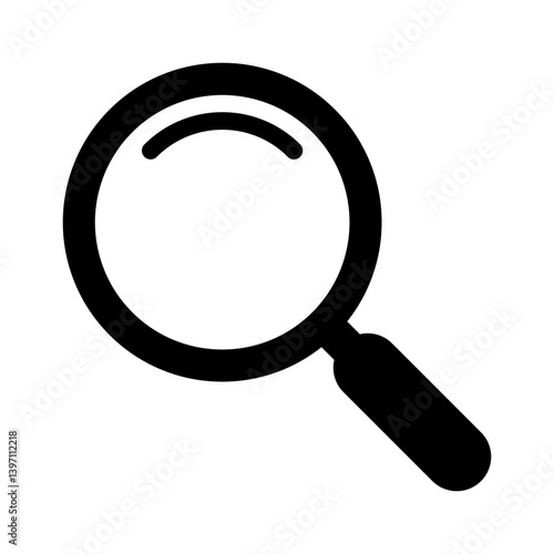 Magnifying glass icon. Search icon.