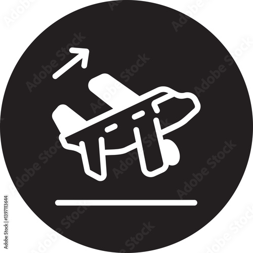 Taking Off gradient icon